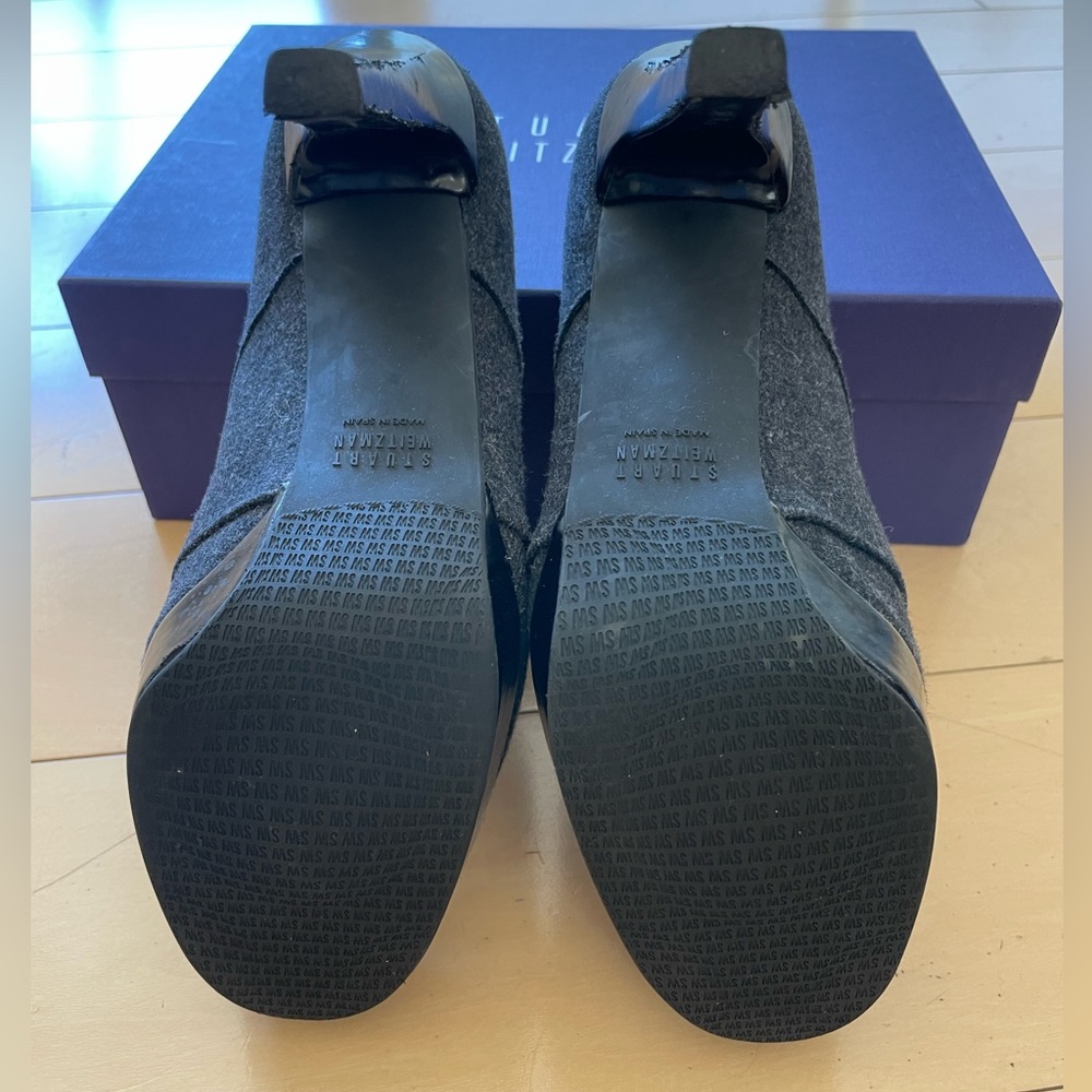 Stuart Weitzman Gray Flannel Closed Toe Stiletto … - image 4